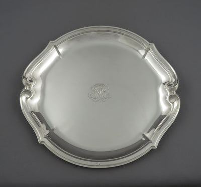 French 950 Silver Tray - JH Tee Antiques