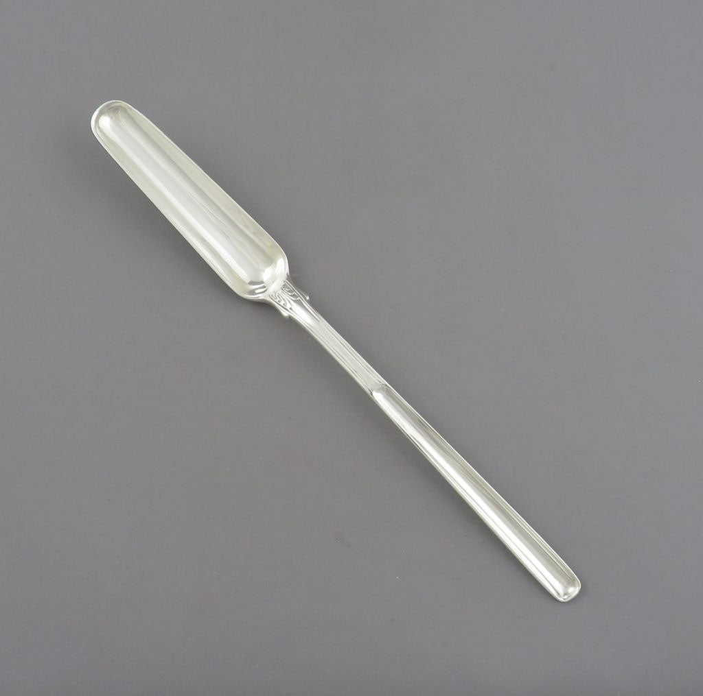 George IV Regimental Silver Marrow Spoon - JH Tee Antiques