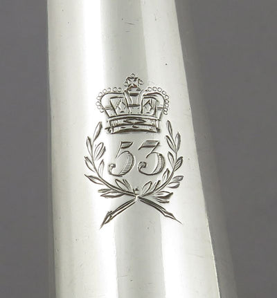 George IV Regimental Silver Marrow Spoon - JH Tee Antiques