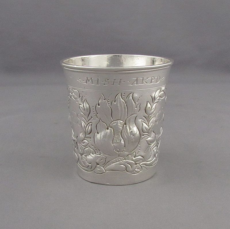 17th Century Danish Silver Beaker - JH Tee Antiques