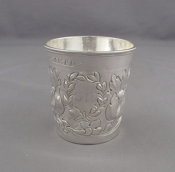 17th Century Danish Silver Beaker - JH Tee Antiques