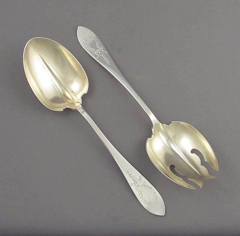 Birks Sterling Silver Salad Servers - JH Tee Antiques