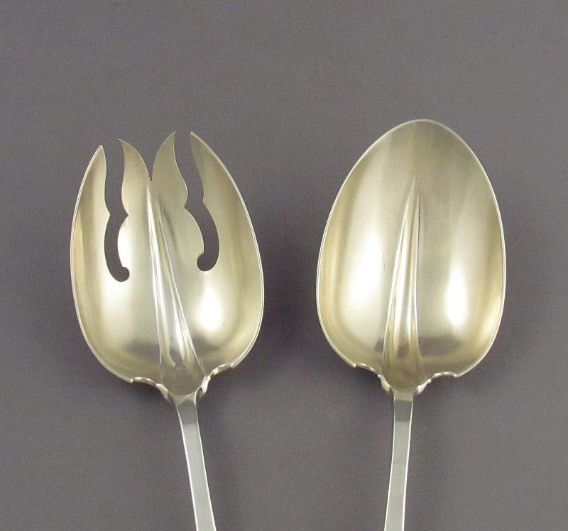 Birks Sterling Silver Salad Servers - JH Tee Antiques