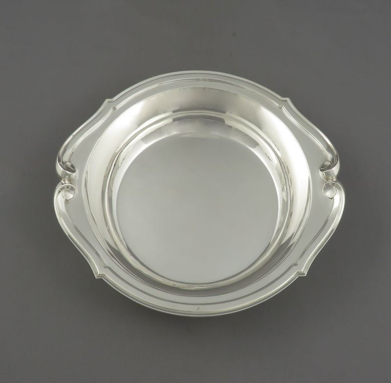 French 950 Silver Serving Bowl - JH Tee Antiques