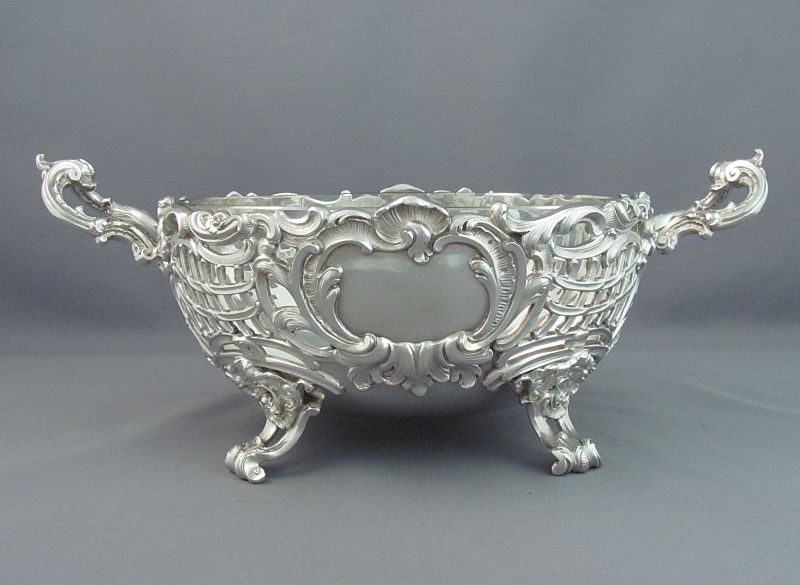 German Sterling Silver Serving Bowl - JH Tee Antiques