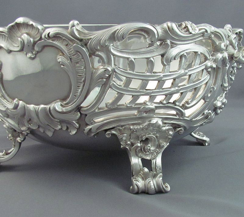 German Sterling Silver Serving Bowl - JH Tee Antiques