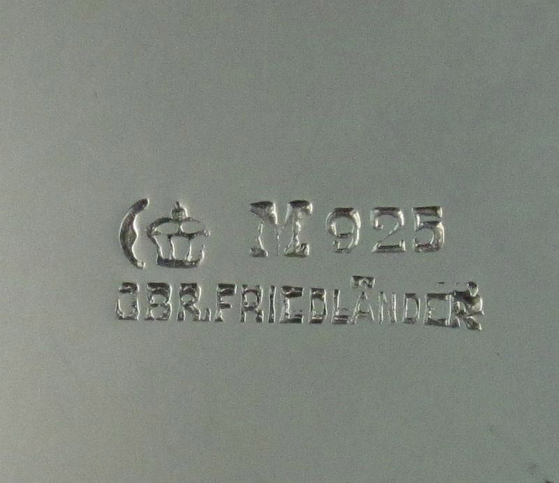 German Sterling Silver Serving Bowl - JH Tee Antiques
