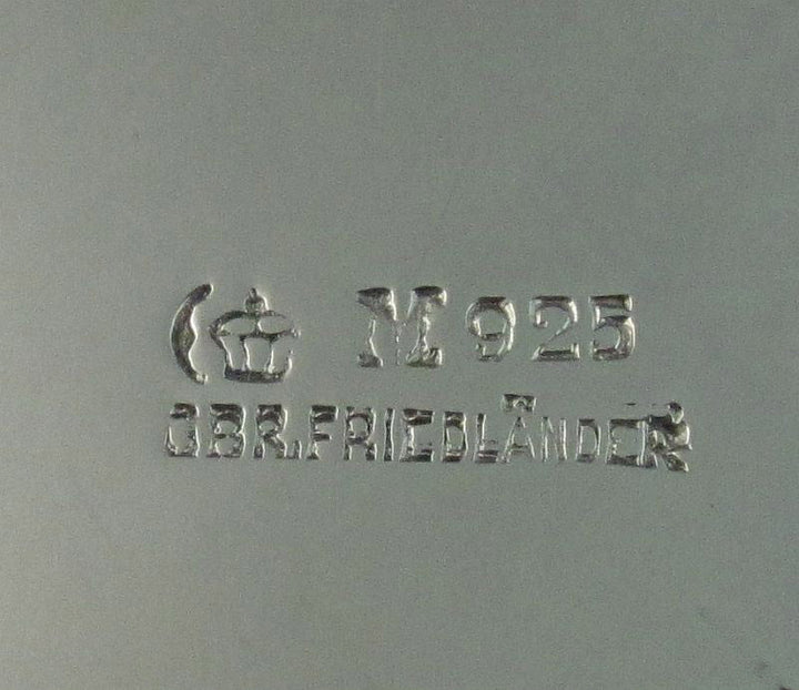 German Sterling Silver Serving Bowl - JH Tee Antiques