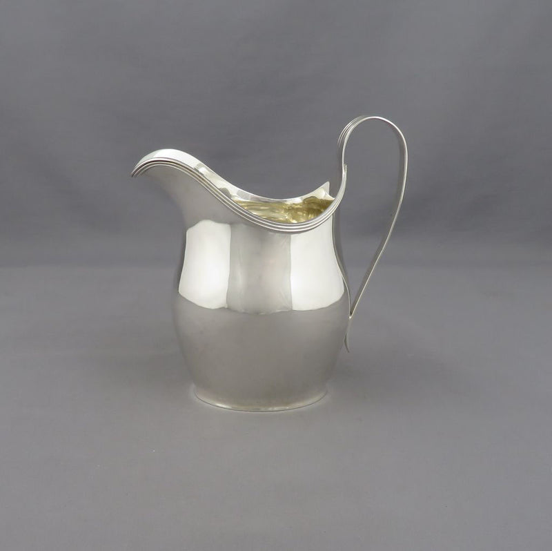 English Sterling Silver Cream Jug - JH Tee Antiques