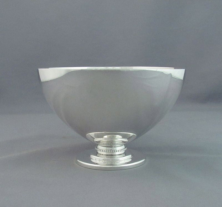 Art Deco Sterling Silver Bowl - JH Tee Antiques