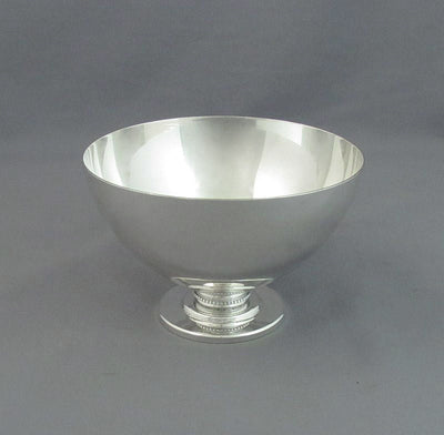 Art Deco Sterling Silver Bowl - JH Tee Antiques