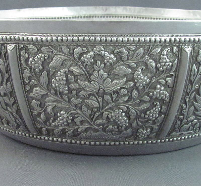 Indian Silver Bowl - JH Tee Antiques