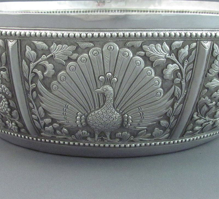 Indian Silver Bowl - JH Tee Antiques