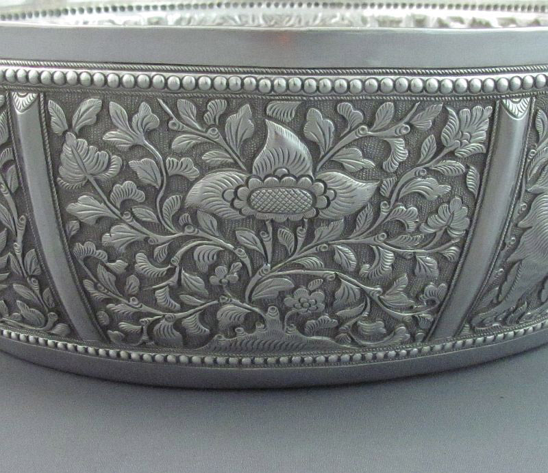 Indian Silver Bowl - JH Tee Antiques