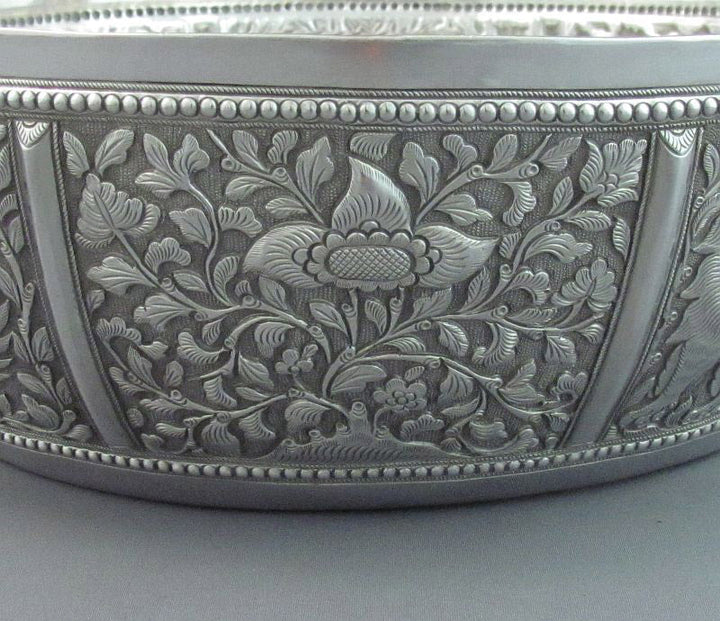 Indian Silver Bowl - JH Tee Antiques