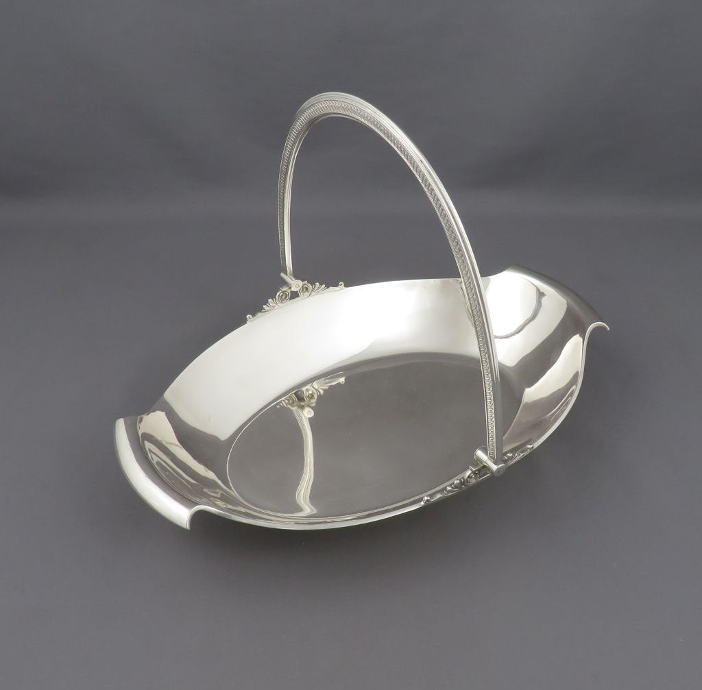 American Coin Silver Basket - JH Tee Antiques
