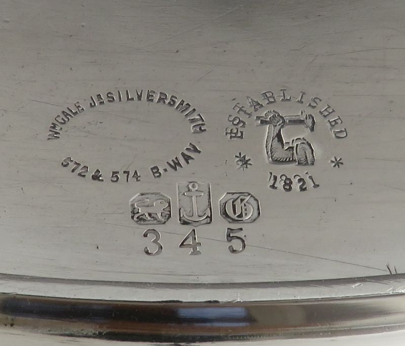 American Coin Silver Basket - JH Tee Antiques