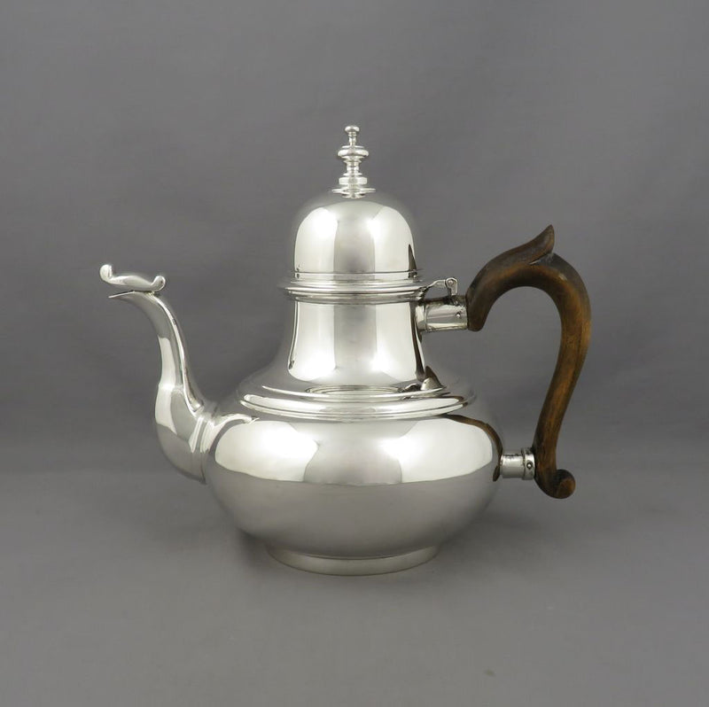 Engish Hallmarked Silver Teapot - JH Tee Antiques