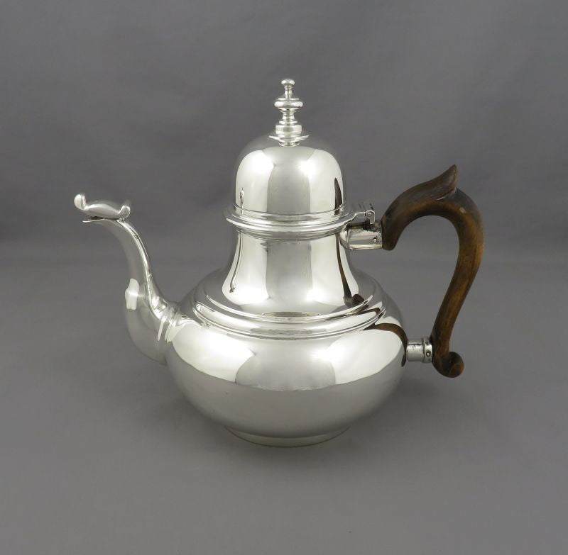 Engish Hallmarked Silver Teapot - JH Tee Antiques