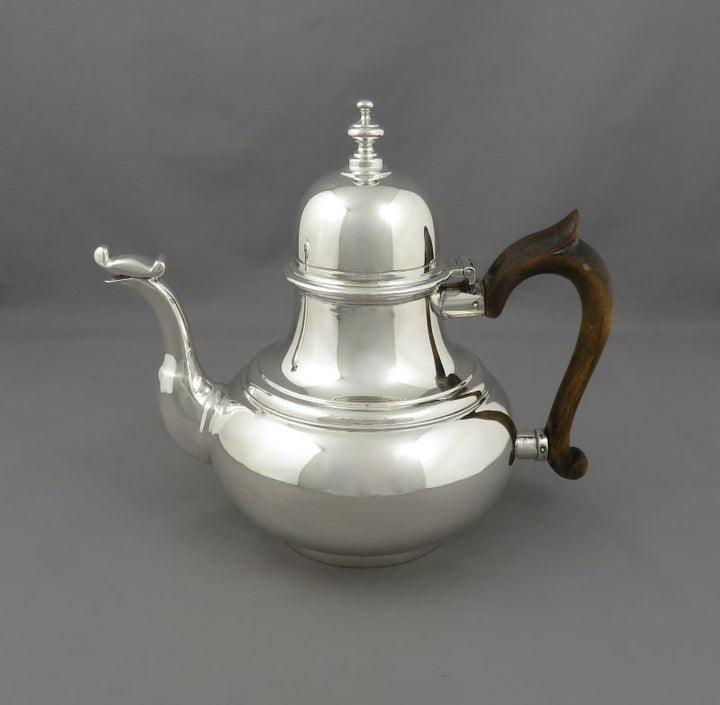 Engish Hallmarked Silver Teapot - JH Tee Antiques