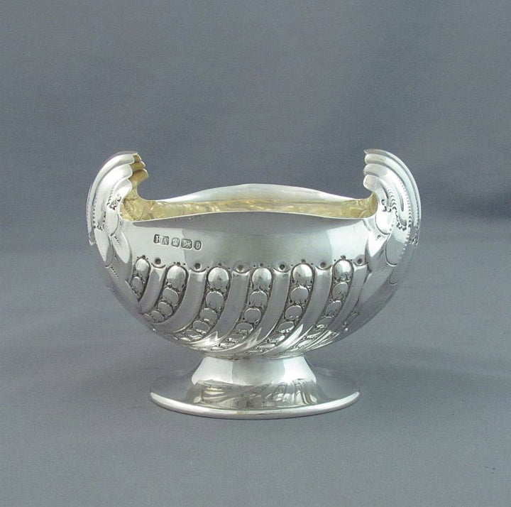 Victorian Sterling Silver Cream and Sugar - JH Tee Antiques