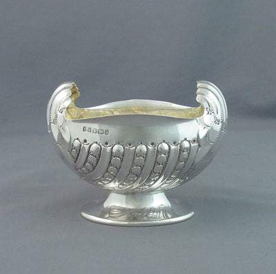 Victorian Sterling Silver Cream and Sugar - JH Tee Antiques