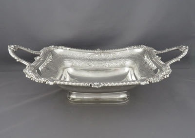 George III Sterling Silver Cake Basket - JH Tee Antiques