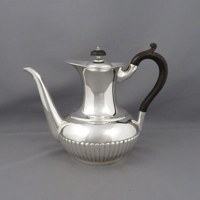 Victorian Silver Coffee Pot - JH Tee Antiques