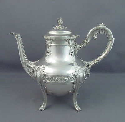 French Sterling Silver Teapot - JH Tee Antiques