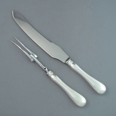 Birks Old English Sterling Carving Set - JH Tee Antiques