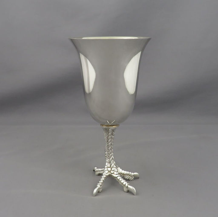 American Sterling Silver Gamecock Goblet - JH Tee Antiques
