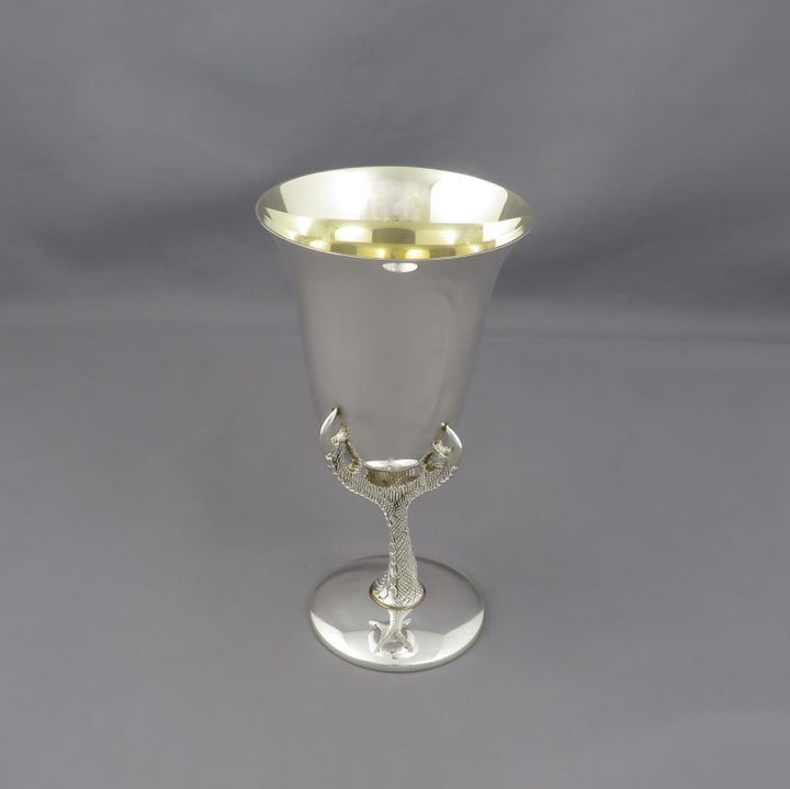 American Sterling Silver Falcon Goblet - JH Tee Antiques
