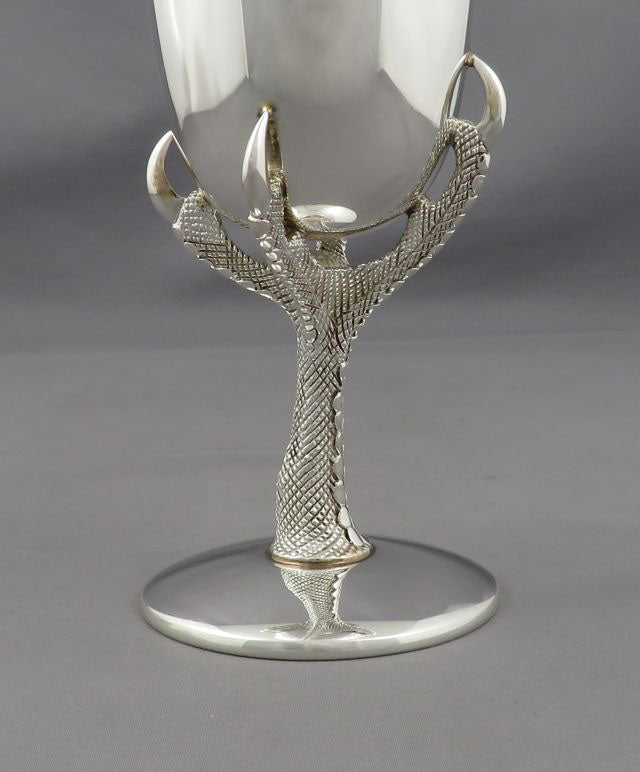 American Sterling Silver Falcon Goblet - JH Tee Antiques