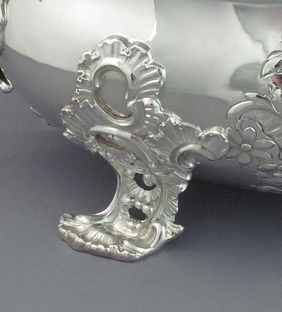 Rococo Silver Soup Tureen on Stand - JH Tee Antiques