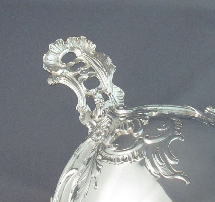 Rococo Silver Soup Tureen on Stand - JH Tee Antiques