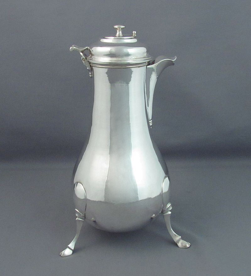 French Provincial Silver Chocolate Pot - JH Tee Antiques