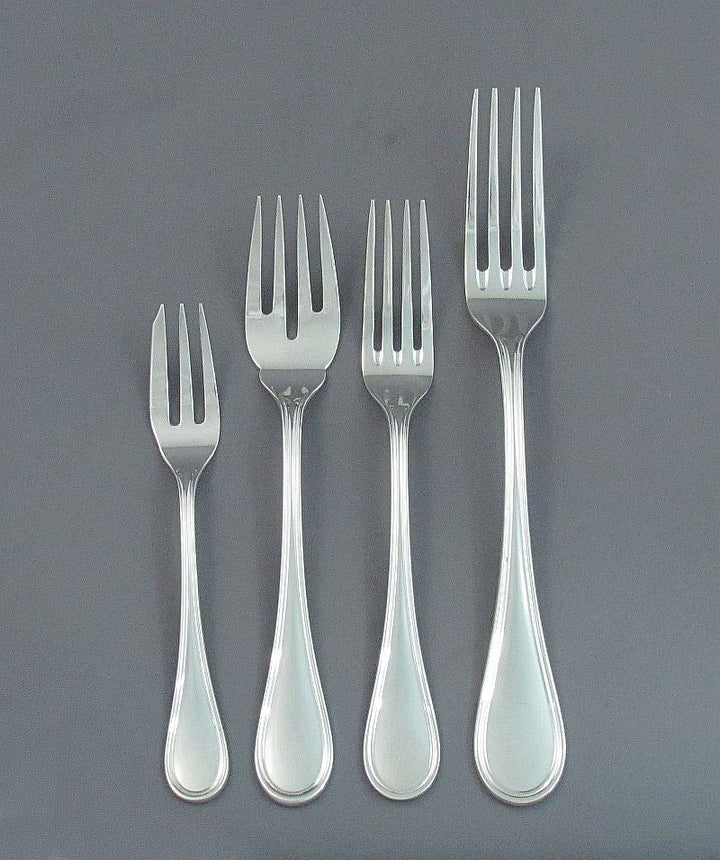English Sterling Silver Flatware Service for 12 - JH Tee Antiques