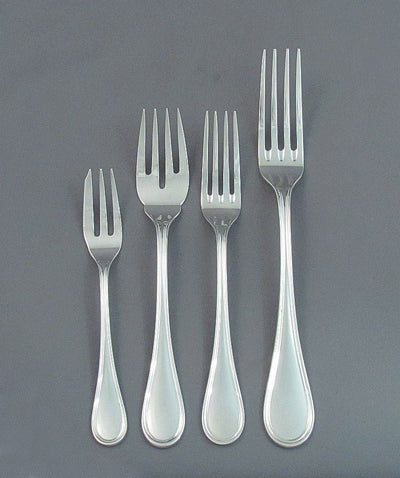 English Sterling Silver Flatware Service for 12 - JH Tee Antiques