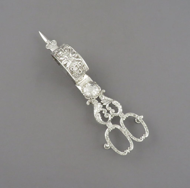 George IV Sterling Silver Candle Snuffer - JH Tee Antiques