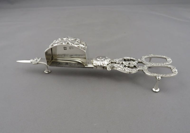 George IV Sterling Silver Candle Snuffer - JH Tee Antiques