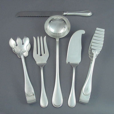 English Sterling Silver Flatware Service for 12 - JH Tee Antiques