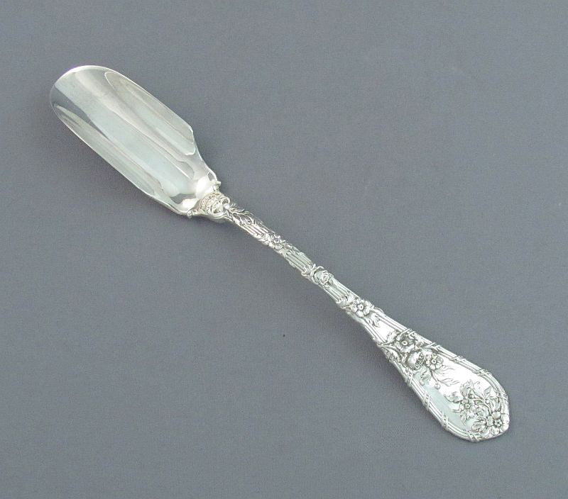 Dauphin Pattern Sterling Cheese Scoop - JH Tee Antiques