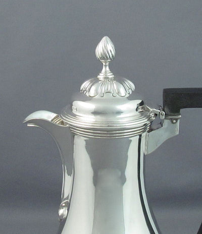 Victorian Sterling Silver Hot Water Pot - JH Tee Antiques