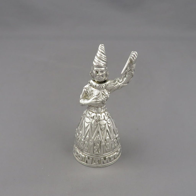 Victorian Figural Sterling Silver Table Bell - JH Tee Antiques