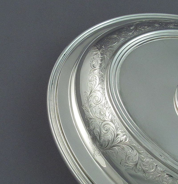 Pair of Birks Sterling Silver Entree Dishes - JH Tee Antiques