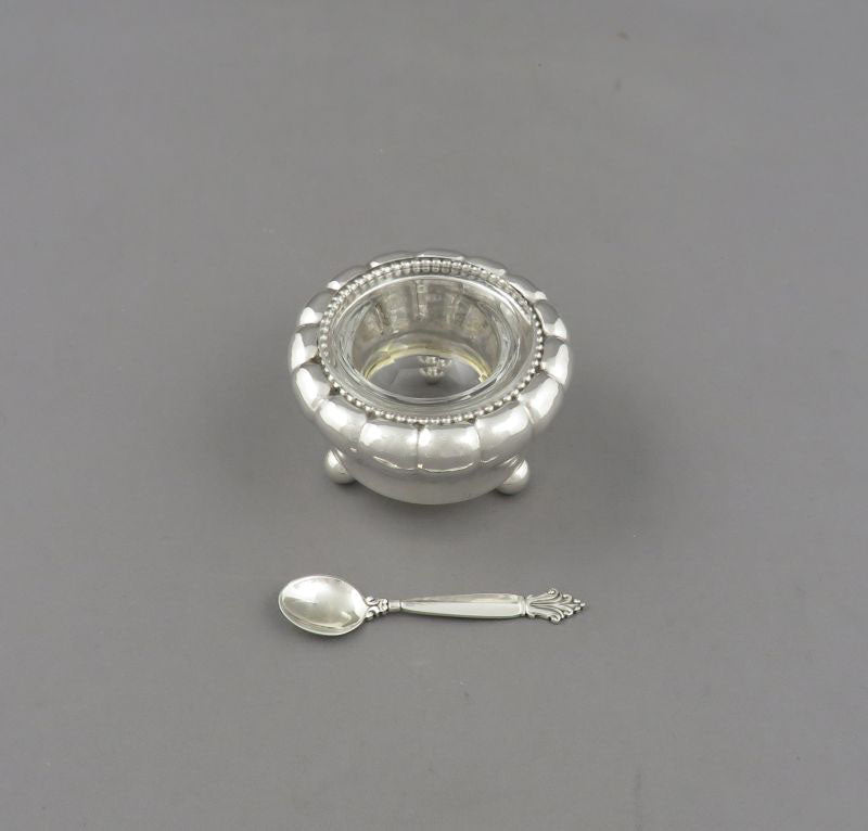Four Georg Jensen Silver Open Salts - JH Tee Antiques