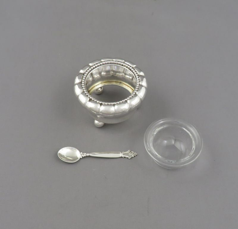 Four Georg Jensen Silver Open Salts - JH Tee Antiques