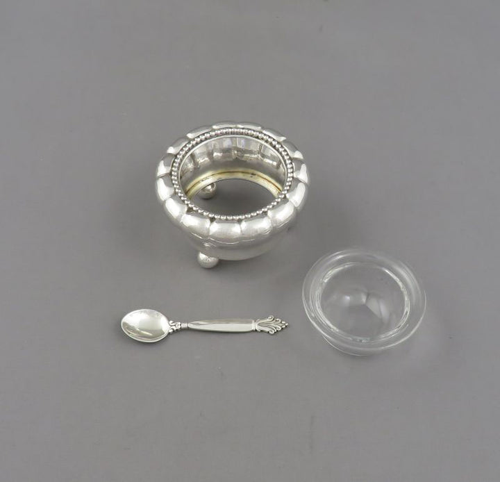 Four Georg Jensen Silver Open Salts - JH Tee Antiques
