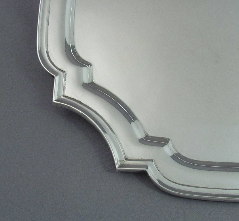 Birks Sterling Silver Square Salver - JH Tee Antiques