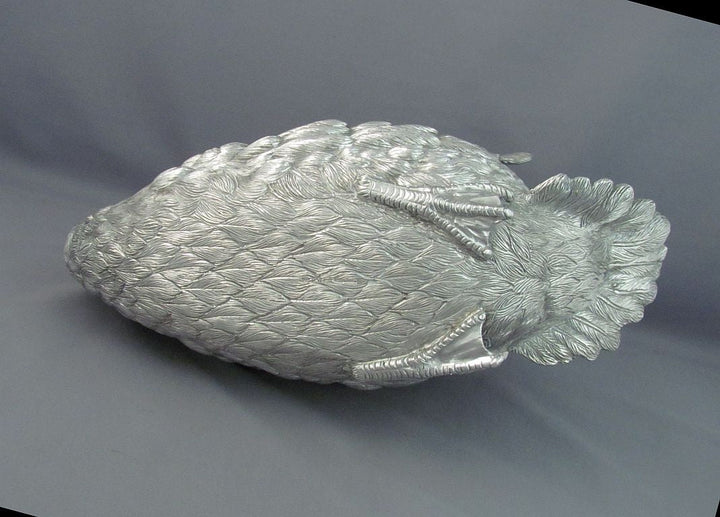 Sterling Silver Swan Centrepiece - JH Tee Antiques